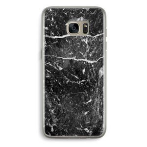 Zwart marmer: Samsung Galaxy S7 Edge Transparant Hoesje