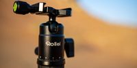 Rollei Compact Traveler No. 1 Carbon tripod Digitaal/filmcamera 3 poot/poten Zwart, Oranje - thumbnail