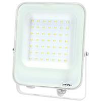 LED Bouwlamp 30W - Natuurlijk Wit 4000K - IP65 Waterdicht - Mat Wit