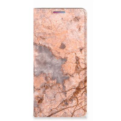 Motorola Moto G60s | Standcase | Marmer Oranje