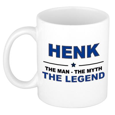 Henk cadeau mok - man myth legend - naam koffiemok - 300 ml - collega - vaderdag Henk cadeau mok - man myth legend - naam koffiemok - 300 ml - collega - vaderdag
