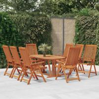 Tuinstoelen 8 st inklapbaar massief eucalyptushout