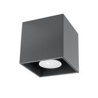 Plafondlamp QUAD 1 antraciet