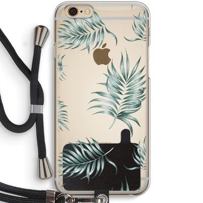 Simple leaves: iPhone 6 / 6S Transparant Hoesje met koord