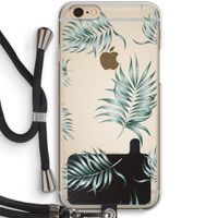 Simple leaves: iPhone 6 / 6S Transparant Hoesje met koord