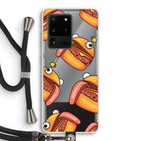 Hamburger: Samsung Galaxy S20 Ultra Transparant Hoesje met koord