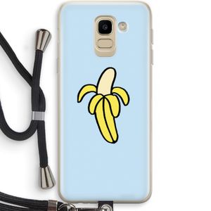 Banana: Samsung Galaxy J6 (2018) Transparant Hoesje met koord