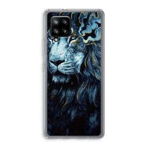 Darkness Lion: Samsung Galaxy A42 5G Transparant Hoesje