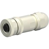 TE Connectivity T4110011031-000 Sensor/actuator connector, niet geassembleerd M12 Aantal polen: 3 Bus, recht 1 stuk(s) - thumbnail