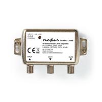 Nedis samp41120me catv versterker max. 9 db versterking 85 - 1218 mhz 2 uitgangen retourkanaal -4,5 db 5 - 65 mhz f Nedis samp41120me catv versterker max. 9 db versterking 85 - 1218 mhz 2 uitgangen retourkanaal -4,5 db 5 - 65 mhz f
