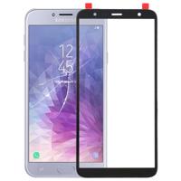 Lens van het buitenste glas van de voorste scherm voor Galaxy J4 + / J6 PLUS / J610 (zwart)
