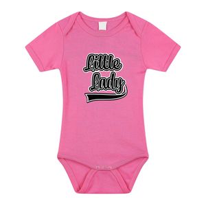 Baby rompertje - little lady - maat 56 t/m 92 - roze