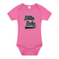 Baby rompertje - little lady - maat 56 t/m 92 - roze