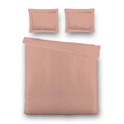 Dekbedovertrek Hotel Deluxe Koraal Effen 200x200 Cm Luna Bedding - Dekbed-Discounter.nl
