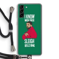 Sleigh Bells Ring: Samsung Galaxy S21 Plus Transparant Hoesje met koord