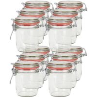 12x Weckpotten/inmaakpotten 300 ml met beugelsluiting