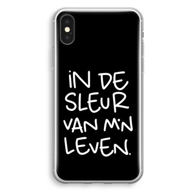 De Sleur: iPhone XS Transparant Hoesje