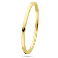 14k Geelgouden Bangle - Tijdloze Elegantie met een Totale Diameter van 60 mm
