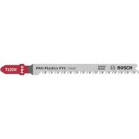Bosch Accessories 2608667446 Decoupeerzaagblad T 102 H, Clean for PVC, verpakking van 5 stuks 5 stuk(s)