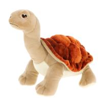 Keel Toys pluche Land schildpad knuffeldier - bruin/beige - lopend - 25 cm - thumbnail
