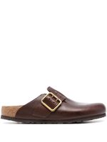 Birkenstock claquettes Boston Bold en cuir - Marron