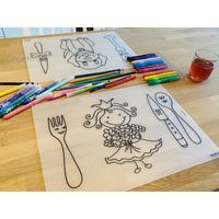 Herkleurbare placemat Prinses Madelief