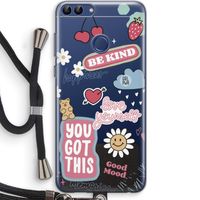 Positivity: Huawei P Smart (2018) Transparant Hoesje met koord