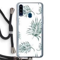 Simple leaves: Samsung Galaxy A20s Transparant Hoesje met koord