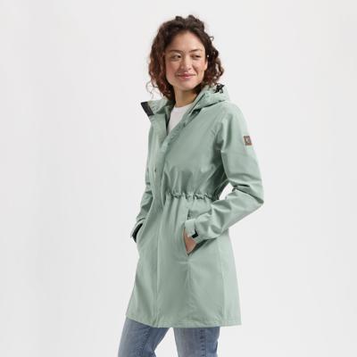 Travelin&apos; Women - waterproof jack - Groen - Maat XL