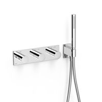 Douchekraan Tres B-System | Inbouw | Thermostaatkraan | Excl.Inbouwdeel | 4-weg | Rechthoek | Chroom