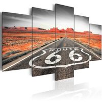 Schilderij - Route 66 , 5 luik