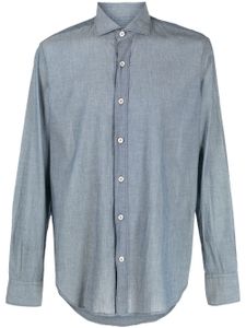 Eleventy chemise en chambray - Bleu