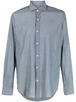 Eleventy chemise en chambray - Bleu