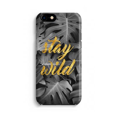 Stay wild: Volledig geprint iPhone SE 2020 Hoesje