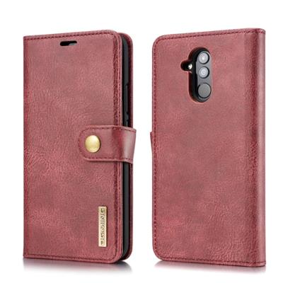 Dg. MING Crazy Horse textuur Flip afneembare magnetische lederen case voor Huawei mate 20 Lite/Maimang 7 met houder & card slots & portemonnee (rood)