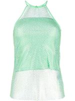 Patrizia Pepe rhinestone-embellished sleeveless top - Vert - thumbnail