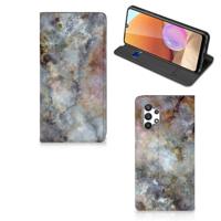Samsung Galaxy A32 4G | A32 5G Enterprise Editie | Standcase | Marmer Grijs
