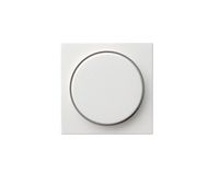 Gira S-Color kunststof inzetplaat met draaiknop voor Systeem 55 dimmer, mat zuiver, wit