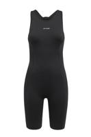 Orca swimskin shorty mouwloos zwart/zilver dames