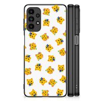 Back Case voor Samsung Galaxy A13 4G Katten Emojis - thumbnail