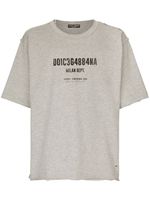 Dolce & Gabbana t-shirt en coton à logo imprimé - Gris