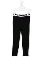 Off-White Kids legging à taille mi-haute - Noir