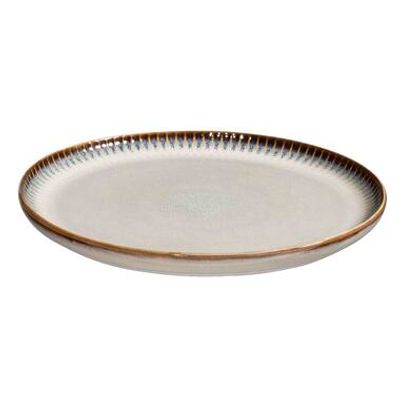 Ontbijtbord Camille - Beige - Stoneware - Ø22 cm - Leen Bakker