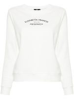 Elisabetta Franchi sweat en jersey à logo imprimé - Blanc