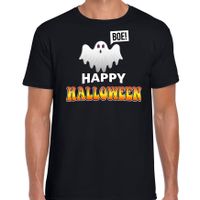Spook / happy halloween horror shirt zwart voor heren - verkleed t-shirt 2XL  - - thumbnail