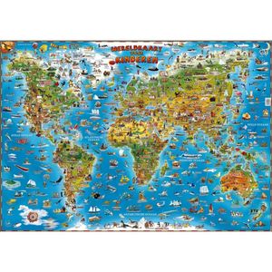 Grote wereld poster 137 x 97 cm