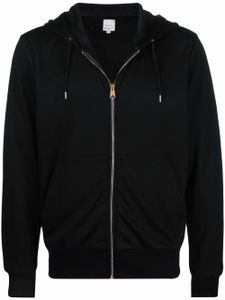 Paul Smith hoodie zippé en maille fine - Noir