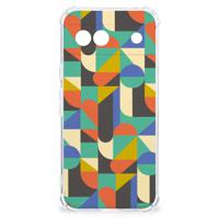 Google Pixel 8A Doorzichtige Silicone Hoesje Funky Retro