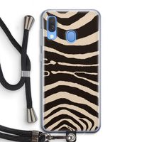 Arizona Zebra: Samsung Galaxy A40 Transparant Hoesje met koord