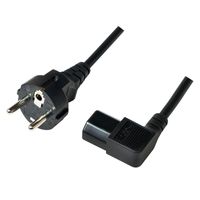 LogiLink 3m, CEE 7-7/C13 3m CEE7/7 Schuko C13 coupler Zwart - thumbnail